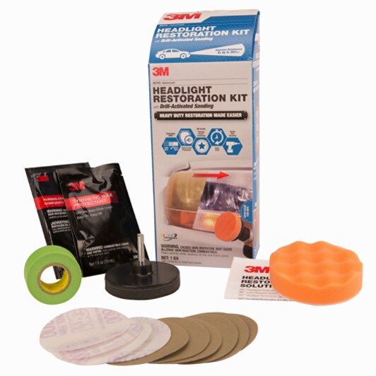 3M 39008 Headlight Lens Restoration System – Car & Truck Polishing Kit