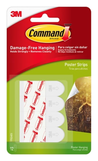 poster command strips hooks 3m tm