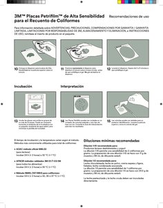 M Petrifilm Placas Coliformes Alta Sensibilidad Caja Con