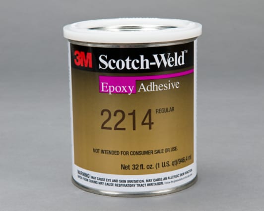 3M™ Scotch-Weld™ Epoxy Adhesive 2214 Non-Metallic Filled is designed for use in applications where high strength bonds are needed in a temperature range of -67°F to 250°F (-53°C to 121°C).