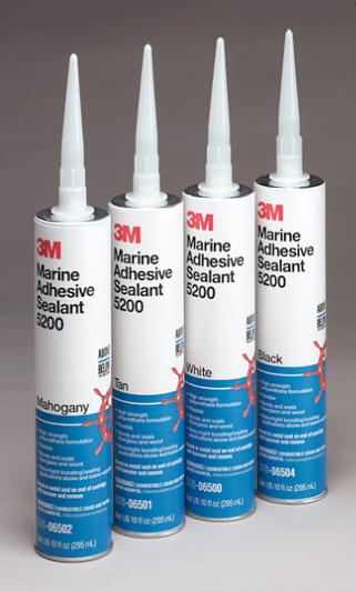 3M Marine Grade Silicone Sealant , Clear - 10 fl oz