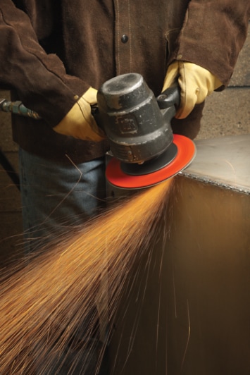 3M™ Disc Pad Hub has an internal threaded metal insert that threads onto the shaft of a sander and grinder to hold a disc pad face plate and fiber disc in place.