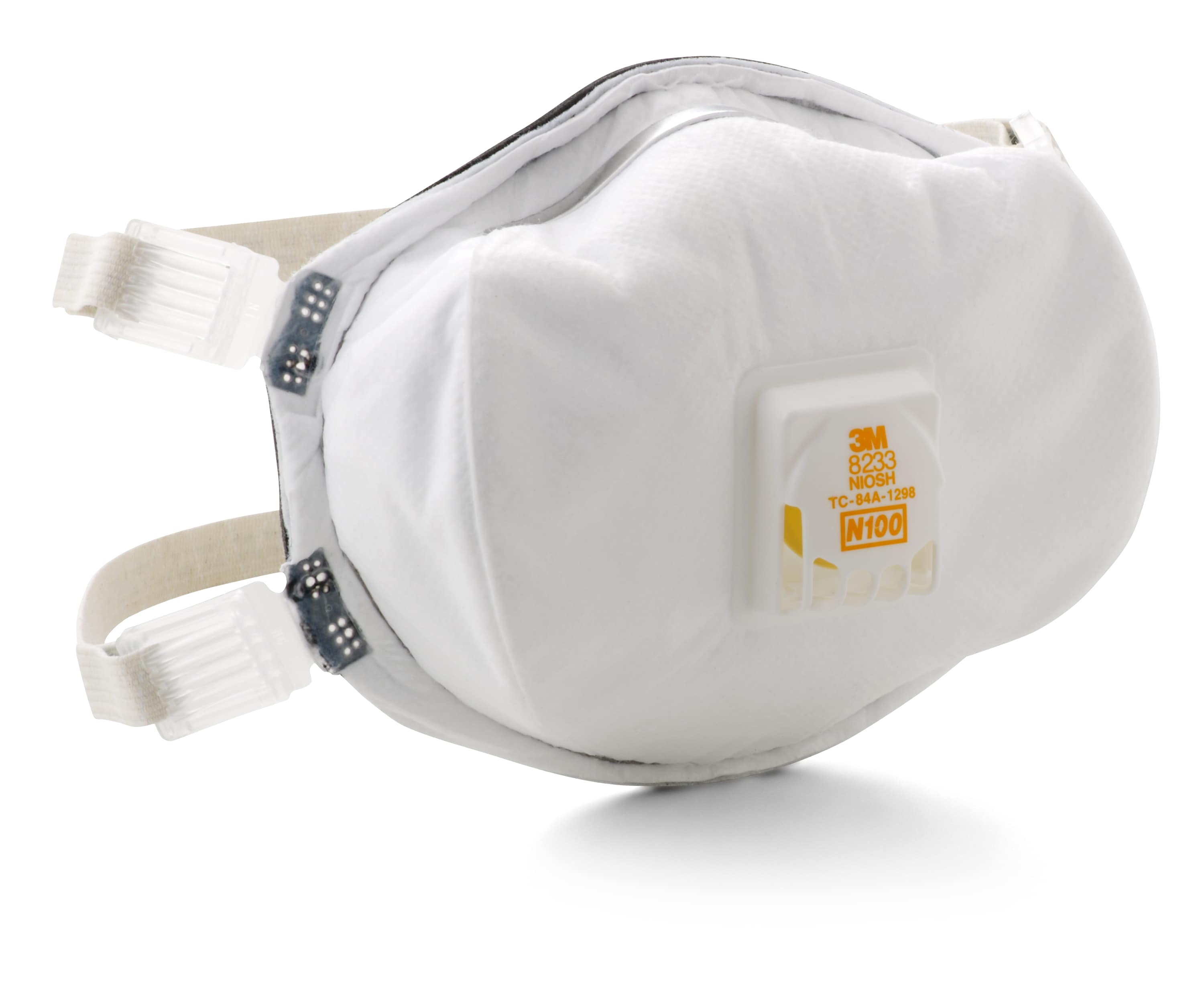 This disposable N100 particulate respirator is designed to help provide comfortable, reliable worker respiratory protection against certain non oil based particles. Features 3M™ Cool Flow™ Valve, foam faceseal, adjustable straps and individual packaging.