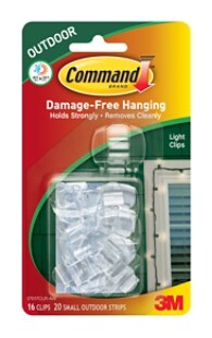 17017CLR-AW Command(TM) Outdoor Light Clips