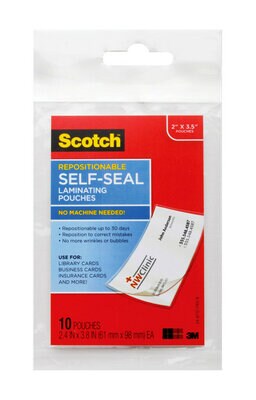 laminating scotch seal self pouches 10g tm 3m