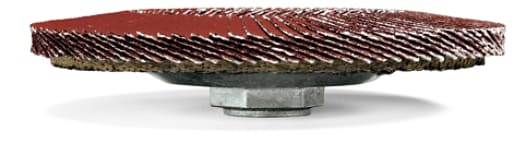 Flap discs do double-duty. They can replace bonded wheels and fiber discs because they grind and finish in a single step, making them a time and cost-saving solution in a wide range of applications, particularly where  final finish and gouge-resistance are important. Use them for weld grinding, deburring, rust removal, edge grinding, and weld seam blending.