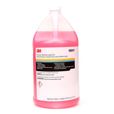 3M™ Overspray Masking Liquid Dry, 06847, 1 Gallon