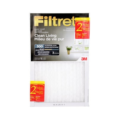 Filtre de base antipoussière « Milieu de vie pur » Filtrete(MC), MPR 300