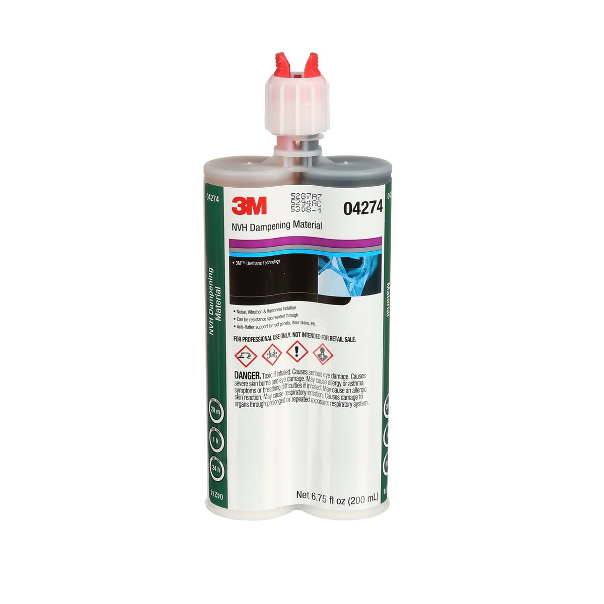3M(TM) NVH Dampening Material, 04274, 200 mL, 6 per case