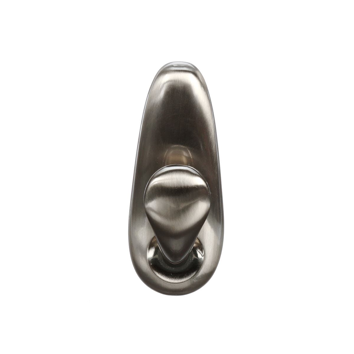All Weather Hooks and Strips, Large, Metal, Brushed Nickel, 5 lb Capacity, 1 Hook and 2 Strips
