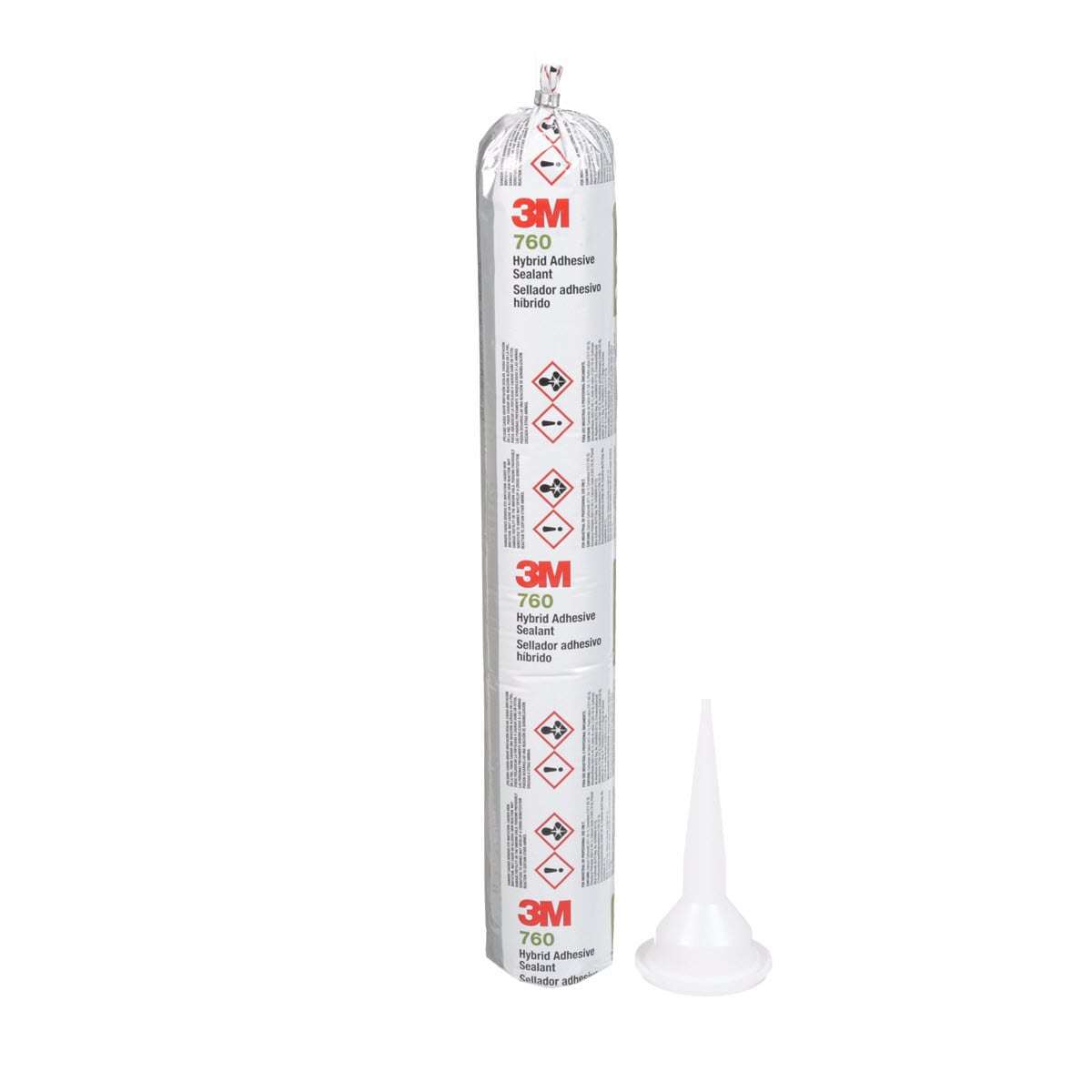 760UV ADH SLNT WHITE 600ML SAUS PK 12/CV
