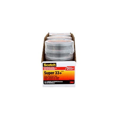 Scotch® Super 33+™ Vinyl Electrical Tape 6132-BA-3PK-6