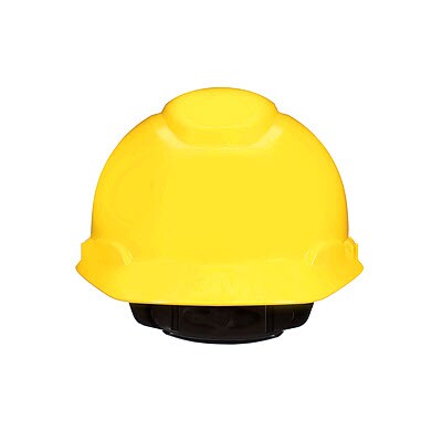 thumbnail image 2 of 3M SecureFit Hard Hat H-702SFR - Yellow Safety Helmet With UV Sensor & Ratchet Suspension 2 of 9