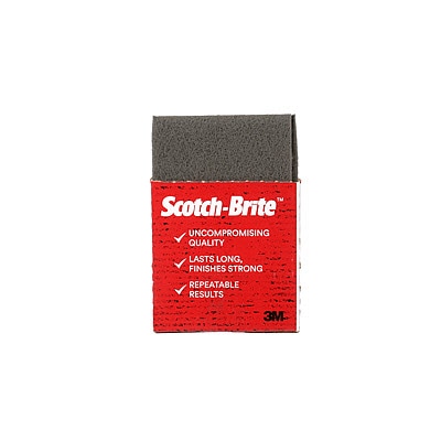 Scotch-Brite™ Ultra Fine Hand Pad 7448B, SiC Ultra Fine, Gray, 6 in x 9 in