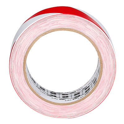 3M™ Safety Stripe Vinyl Tape 767, Red/White, 2 in x 36 yd (50 mm x