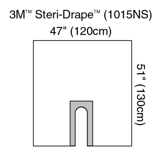 U-Drape Clr Plastic U slot Aperture w Adh Illus 1015NS