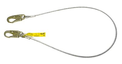 6 ft of 1/4 in Coated Steel Cable w/Two Snap Hooks, 3312