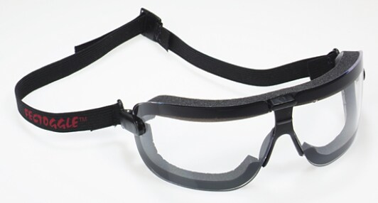 Fectoggle w Foam and Elastic Headband, Clear, Med 16400-00000-10