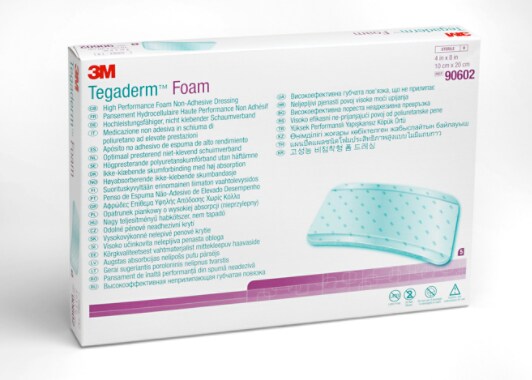 Tegaderm Foam Dressing (nonadhesive), 90602 - white background