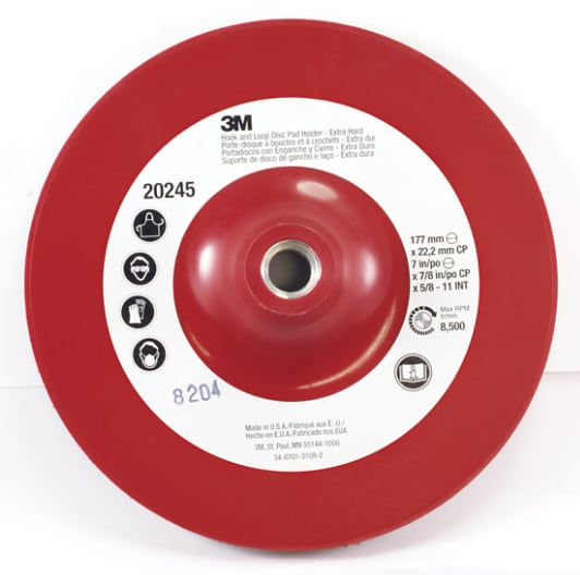 3M� Center Pin Backup Pad, 7"x7/8"x5/8"-11 INT, 20245-7