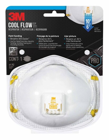 8511PA1-A Tekk Protection(TM) Paint Sanding Valved Respirator