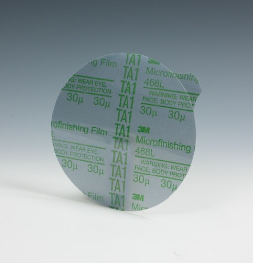 3M(TM) Microfinishing Disc 468L, 3 mil Film Backing, SC Mineral