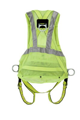 3M(TM) Bogart Harness Built Into Yellow Mesh 1808 Back