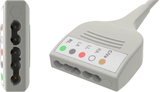 ECG Cables, 5-Lead, Universal Din, YMC5GE
