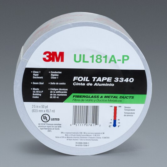 3M(TM) Foil Tape 3340 UL181A-P Roll Image
