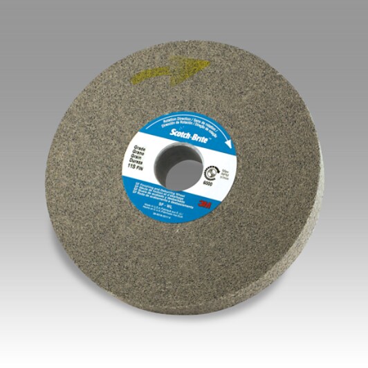 Scotch-Brite(TM) Light Deburring Wheel, S FIN, 6 in