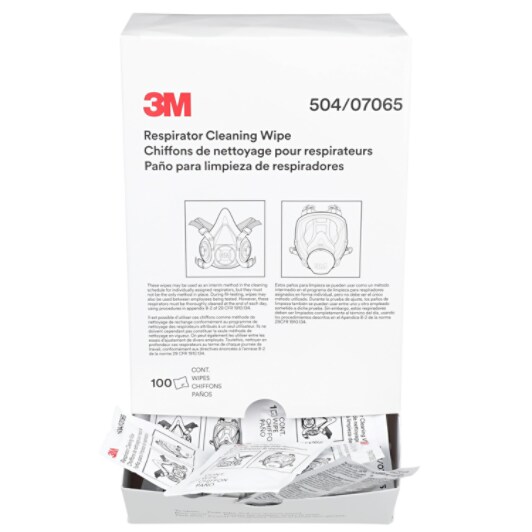 Respirator Cleaning Wipe 504, Alcohol-Free, Individually Pkg