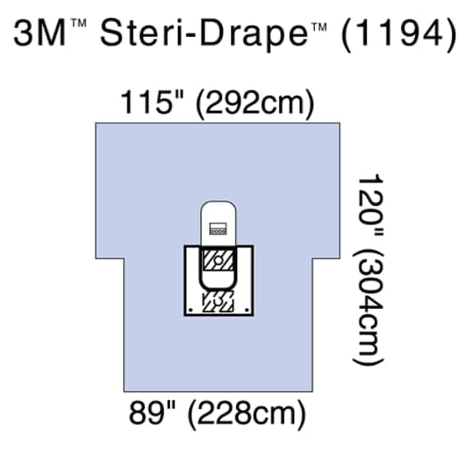 Arthroscopy Sheet w Pouch Biocade Material Illus 1194