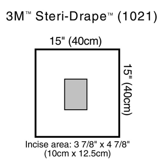 Small Drape w Incise Film Clear Plastic Illus 1021