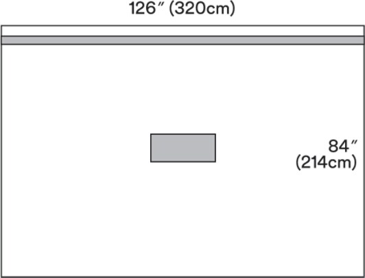 Patient Isolation Drp Clr Plastic Adh Strip on Top Illus 1014