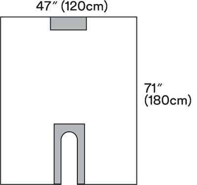 Long U-Drape Clr Plastic U Slot Aperture w Adhesive Illus 1019