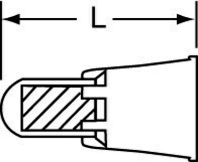 Nylon Insulated Closed End Connectors (Steel Insert)