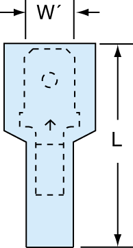 Nylon Fully Insulated Butted Seam Male Disconnects