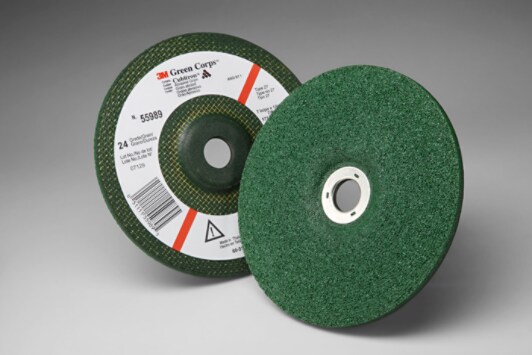 3M(TM) Green Corps(TM) Depressed Center Wheel, 7inx1/4inx7/8in
