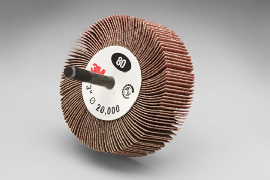 3M(TM) Flap Wheel 244D, Type 83, 3 in x 1 in x 1/4 in