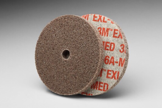 Scotch-Brite(TM) EXL Unitized Wheel, 3in x 1/4in x 3/8in 6AMED