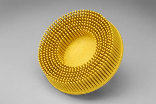 Scotch-Brite(TM) Roloc(TM) Bristle Disc, 3 in x 5/8 in, 80