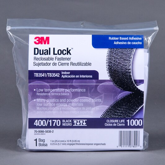 3M Dual Lock Reclosable Fastener TB3541 TB3542 Trial Bag