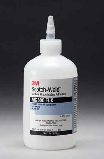 Scotch-Weld(TM) Medical Grade Instant Adhesive MG300 FLX