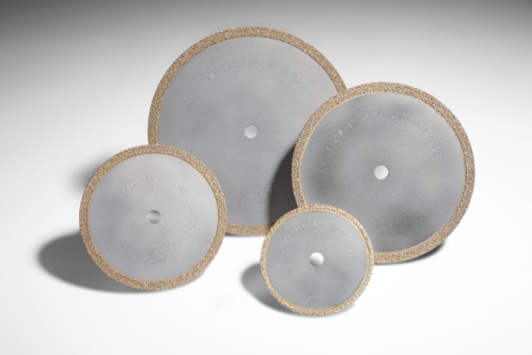 3M(TM) Diamond Cut-Off Wheels 605Y Continuous Rim 3"4"5"6" Group