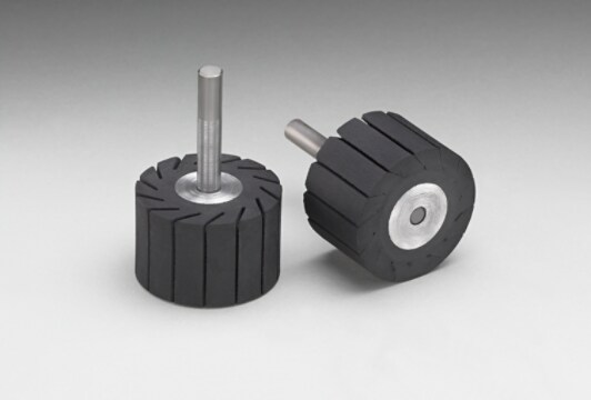 3M(TM) Rubber Slotted Expander Wheel 77718, 1-1/2x1" 1/4diaShank