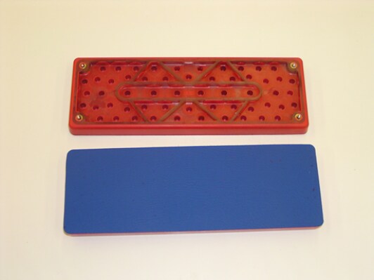 3M(TM) Stikit(TM) Pad 28660, 2-3/4 x 7-3/4 x 1/2 in Red Foam