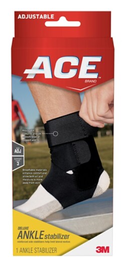 ACE(TM) Brand Deluxe Ankle Stabilizer, Adjustable