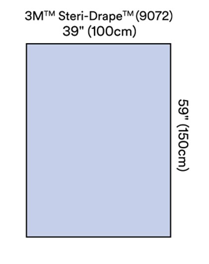 Steri-Drape Drape sheet Absorbent impervious material Illus 9072