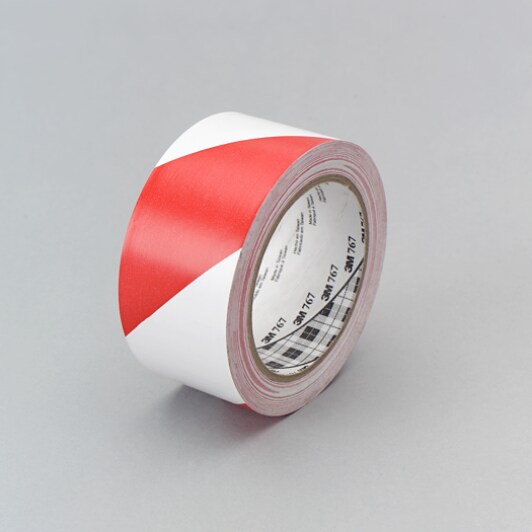 3M(TM) 767 Red_White GP Vinyl Tape