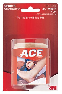 ACE(TM) Brand Sports Underwrap, 2-3/4 inch width x 20 yards